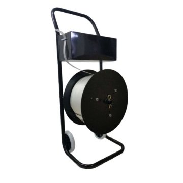 Fahrbarer Abrollwagen in stabiler Metallkonstruktion