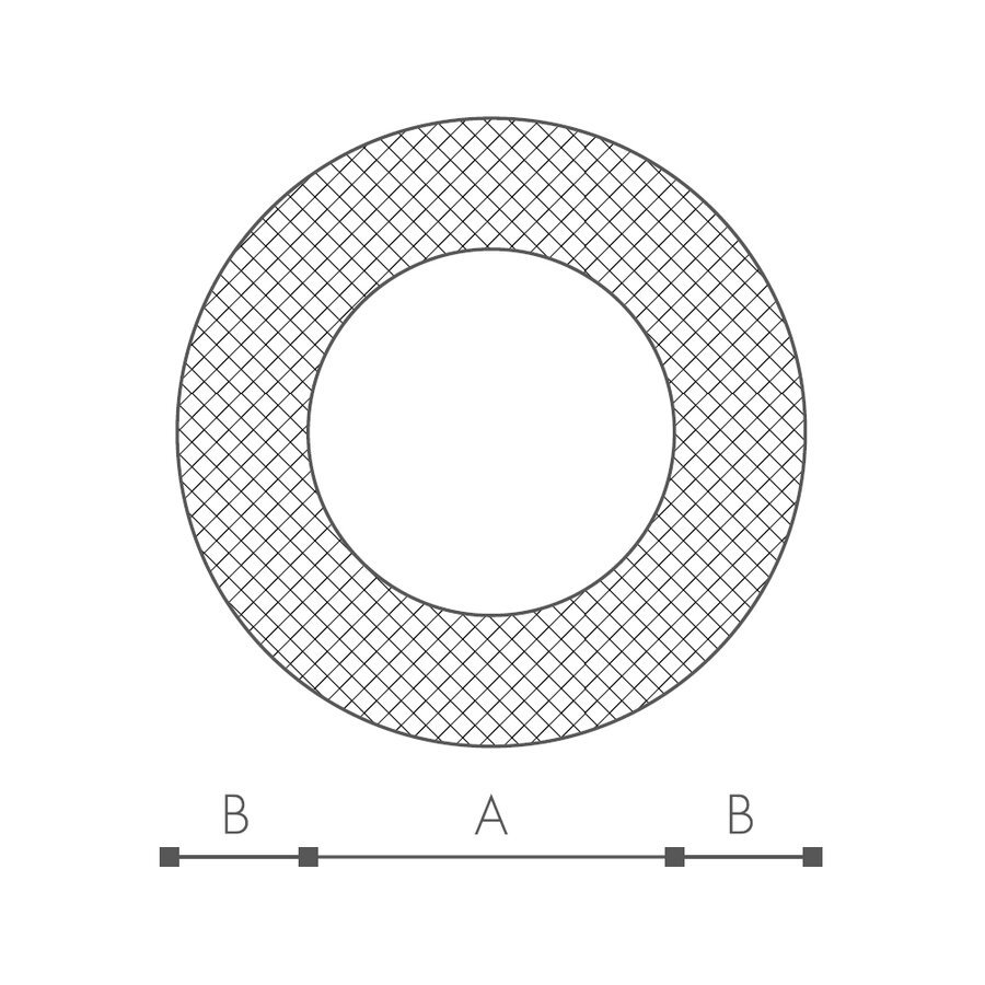Abmessungen des Schaumprofils (siehe Preistabelle) Abmessungen des Schaumprofils (siehe Preistabelle)