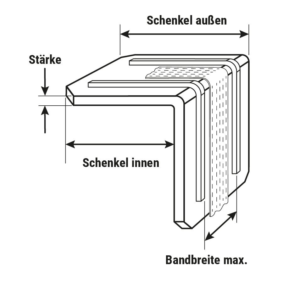 Kantenschutzecken, extra stark Kantenschutzecken, extra stark