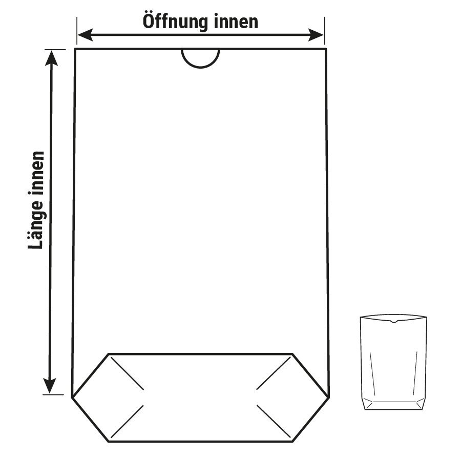 Standbodenbeutel Kraftpapier Standbodenbeutel Kraftpapier