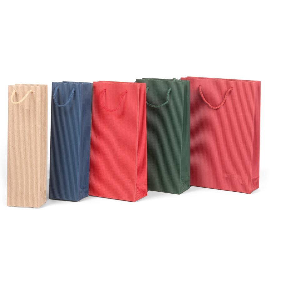 Vielseitig verwendbare Tragetaschen aus dekorativer Offener Welle, ideal für Präsente oder Messen Vielseitig verwendbare Tragetaschen aus dekorativer Offener Welle, ideal für Präsente oder Messen