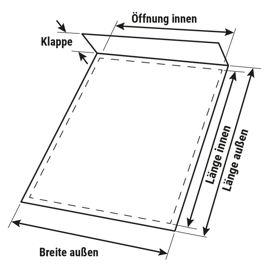 Luftpolster-Versandtasche mit Fenster Luftpolster-Versandtasche mit Fenster