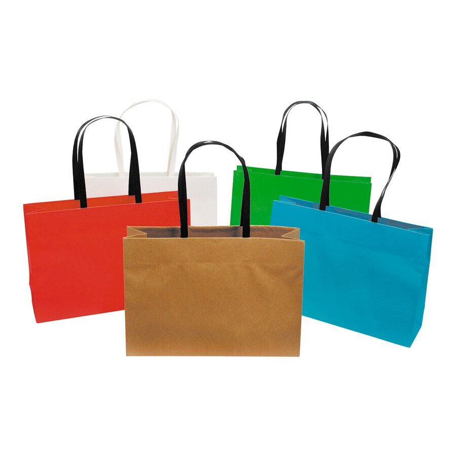 Papiertragetasche Opti in bunten Farben und verschiedenen Größen Papiertragetasche Opti in bunten Farben und verschiedenen Größen