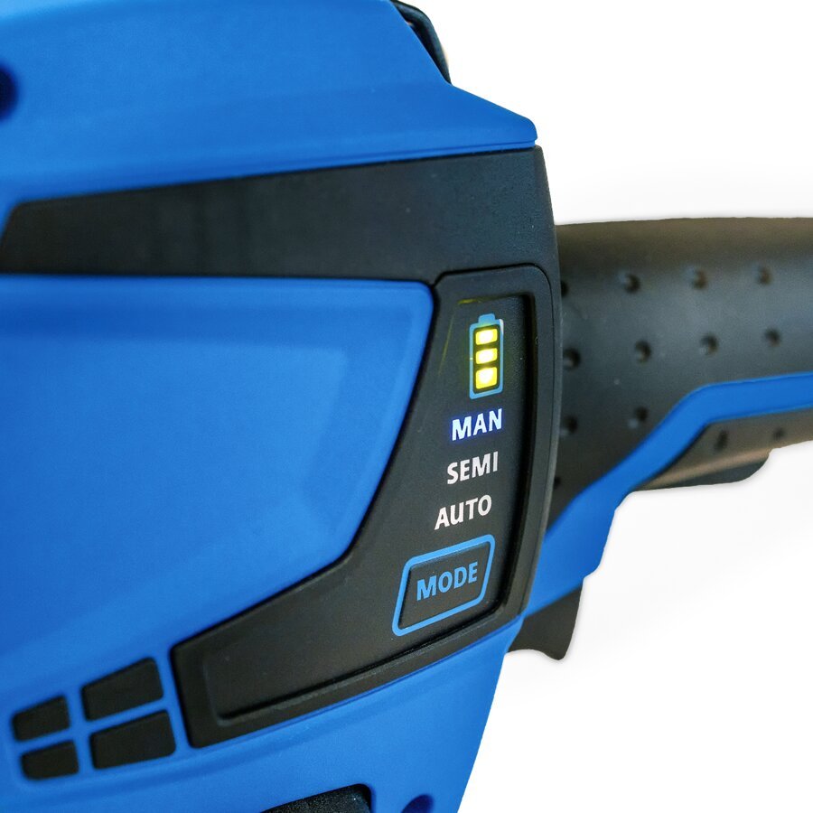 3 Betriebsarten einstellbar: manuell, halbautomatisch und automatisch - je nach Art der Verpackung 3 Betriebsarten einstellbar: manuell, halbautomatisch und automatisch - je nach Art der Verpackung