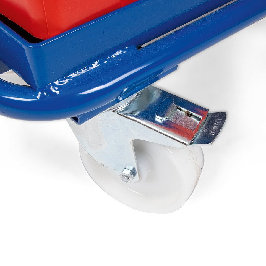 Mit feststellbaren Polyamidrollen Mit feststellbaren Polyamidrollen