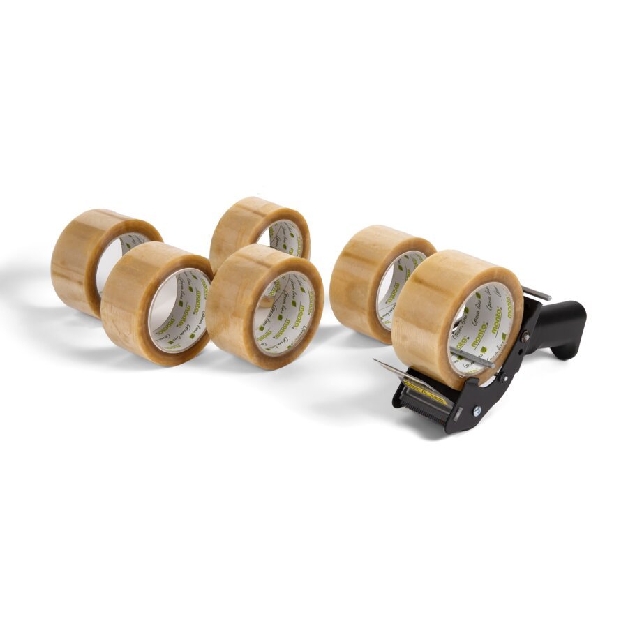 Monta biopack® 860, kompostierbares Packband 2 Rollen transparente Ausführung ohne Aufdruck