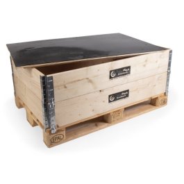 Wasserabweisender Holzdeckel für Paletten Aufsatzrahmen Wasserabweisender Holzdeckel für Paletten Aufsatzrahmen