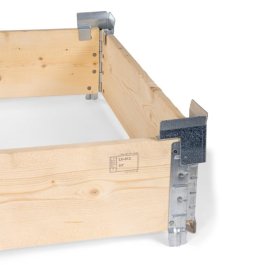 Metall-Stapelecken für Aufsatzrahmen Metall-Stapelecken für Aufsatzrahmen