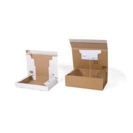 E-Commerce Karton mit Begleitpapierfach E-Commerce Karton mit Begleitpapierfach