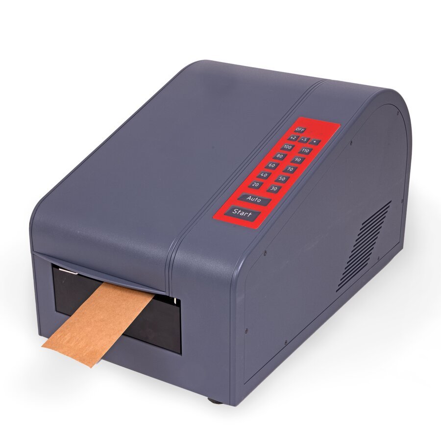 Automatische Produktion der passenden Nassklebeband-Längen für Ihr Packstück Automatische Produktion der passenden Nassklebeband-Längen für Ihr Packstück