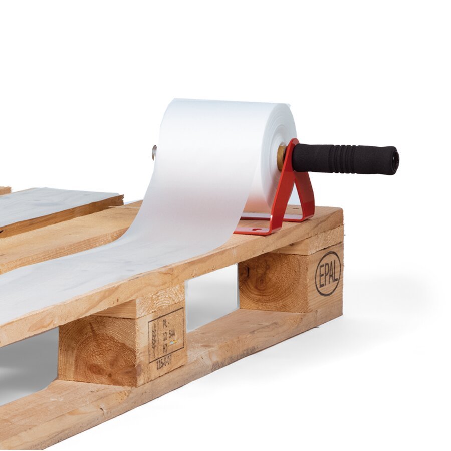 Mobiler Abroller lässt sich überall einsetzen und abstellen Mobiler Abroller lässt sich überall einsetzen und abstellen