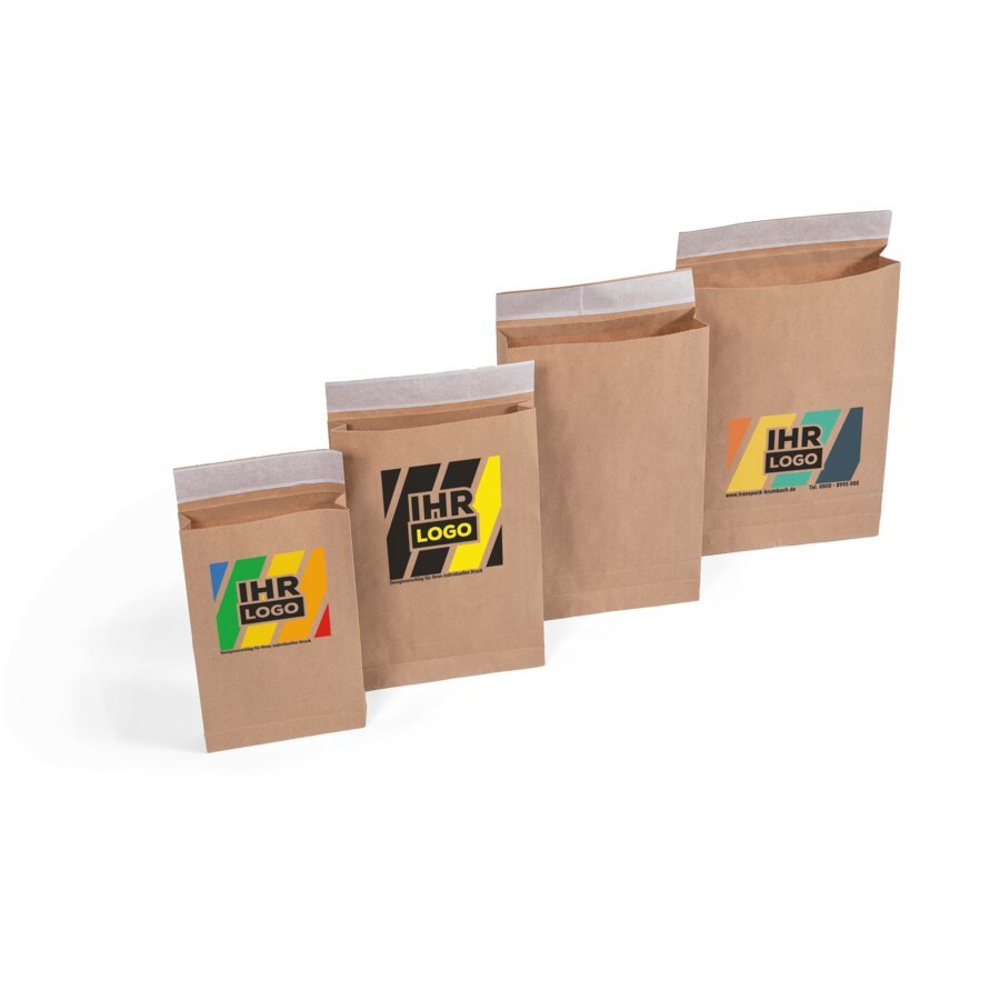 Individuell bedruckte Papierversandtaschen Individuell bedruckte Papierversandtaschen