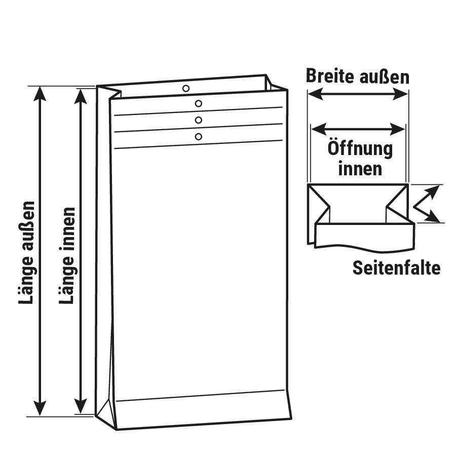 Musterbeutel für Klammer-Verschluss, individuell bedruckt Musterbeutel für Klammer-Verschluss, individuell bedruckt