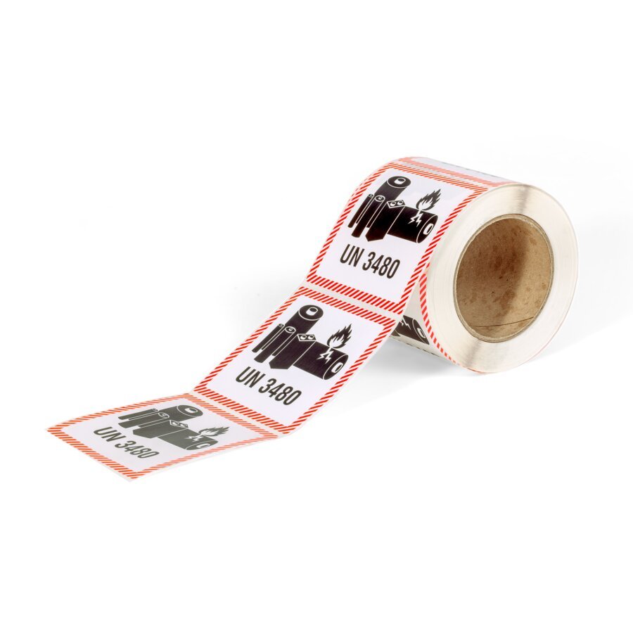 Praktisch auf der Rolle geliefert. Abgerollte Rolle mit Un-Aufdruck