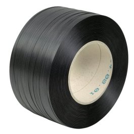 PP-Umreifungsband - eignet sich für Umreifungsmaschinen PP-Umreifungsband-Rolle in Schwarz