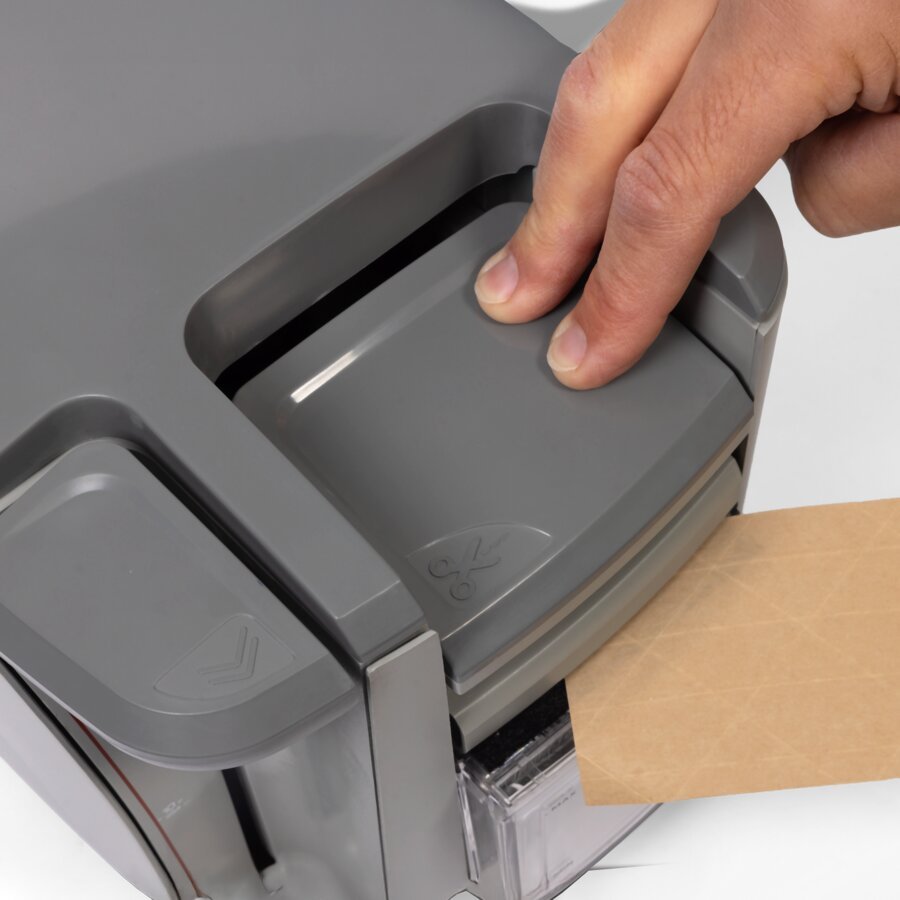 Mit praktischer Abschneidfunktion per Knopfdruck Mit praktischer Abschneidfunktion per Knopfdruck