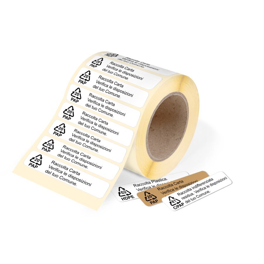 Umwelt-Etiketten für Italien, selbstklebend Umwelt-Etiketten für Italien, selbstklebend