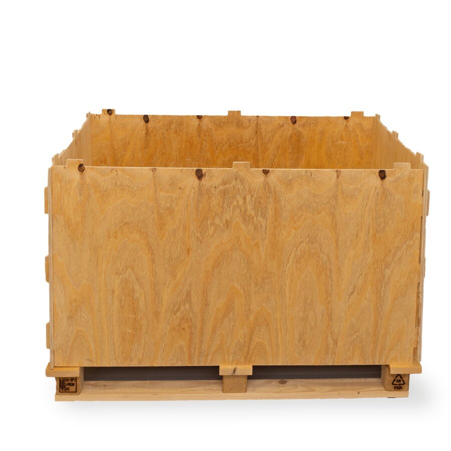 Holzkiste zum Stecken bietet rumdum Transportschutz Diese Holzkiste zum Stecken kann schnell genutzt werden