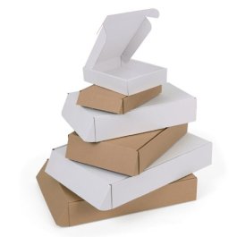 Klappschachtel mit Öffnung auf der Breitseite Klappschachtel mit Öffnung auf der Breitseite