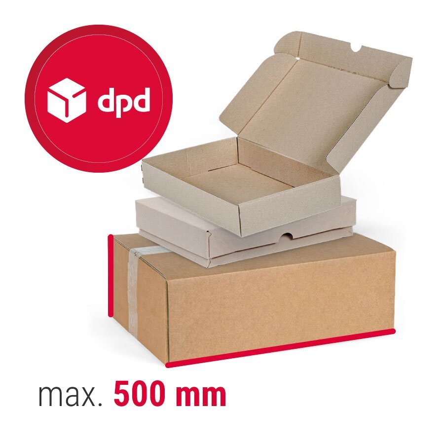 Hier finden Sie passende Kartons für die Paketgröße S von DPD Hier finden Sie passende Kartons für die Paketgröße S von DPD