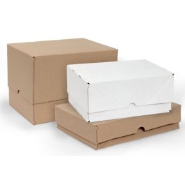 Stülpdeckelkarton aus Wellpappe, vorgeklebt Stülpdeckelkarton aus Wellpappe, vorgeklebt