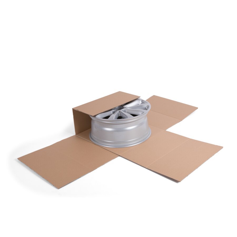 Die vier Seitenklappen werden einfach nacheinander an den Rillungen nach oben und innen geklappt Die vier Seitenklappen werden einfach nacheinander an den Rillungen nach oben und innen geklappt