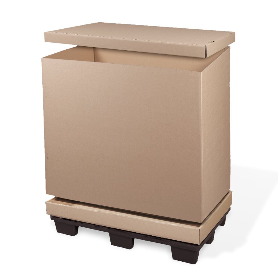 Klappbarer Palettencontainer ideal für sperrige Güter Klappbarer Palettencontainer ideal für sperrige Güter