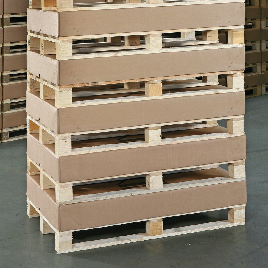 Übereinander gestapelt nimmt es wenig Lagerplatz ein. Ideale Lagerplatznutzung durch sparsames Stapeln