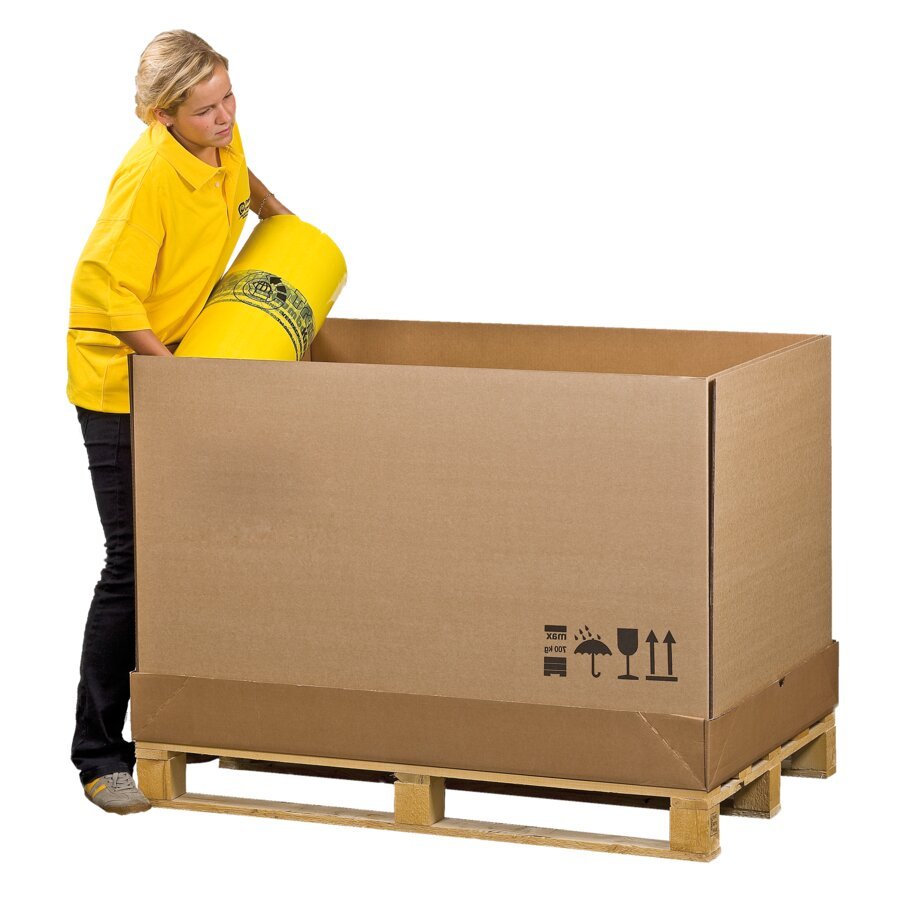 Bitte diesen Befüllungsfehler vermeiden. Bitte befüllen Sie den Paletten-Container nicht so.