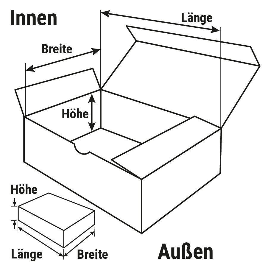 Klappschachtel mit Automatikboden Klappschachtel mit Automatikboden