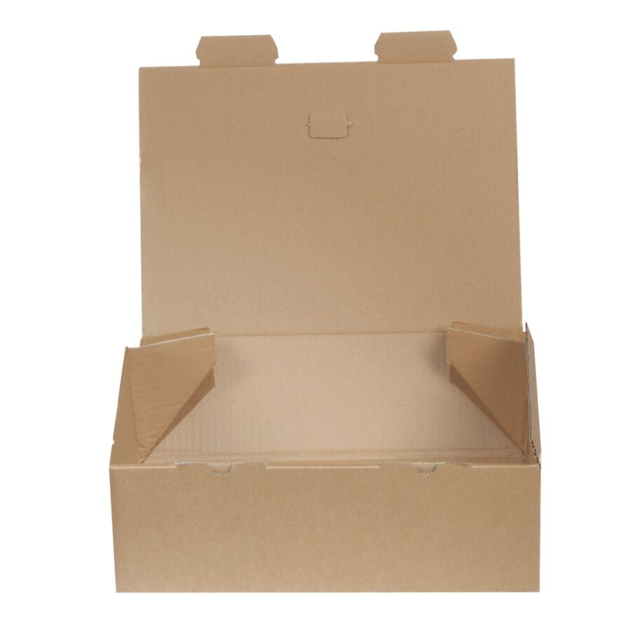 Mit drei Griffen wird der Karton aufgerichtet ... Mit drei Griffen wird der Karton aufgerichtet ...