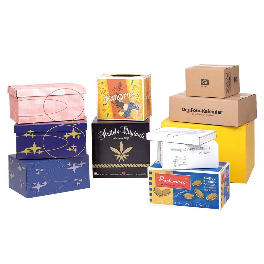 Bedruckte Kartons in vielen Ausführungen je nach Wunsch erhältlich Bedruckte Kartons in vielen Ausführungen je nach Wunsch erhältlich