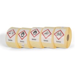 GHS-Etiketten auf Rolle 5 Rollen Etiketten mit Gefahrgutsymbol
