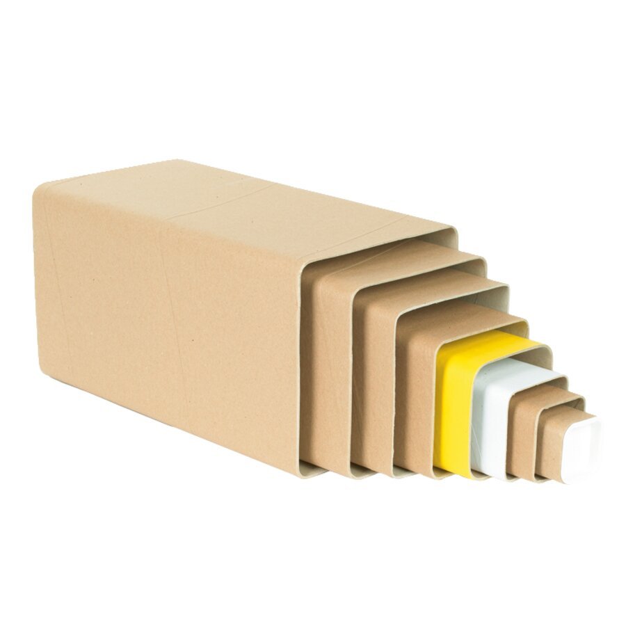 Die stabile Vollpapp-Verpackung ist in unterschiedlichen Abmessungen lieferbar Die stabile Vollpapp-Verpackung ist in unterschiedlichen Abmessungen lieferbar