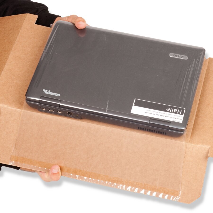 ... Seitenklappen nach unten drücken... ... Seitenklappen nach unten drücken...