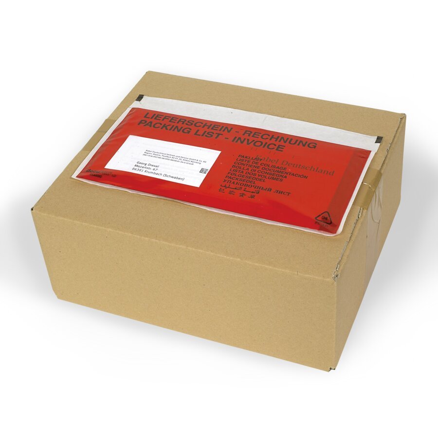 Signalrot bedruckt: Wichtige Dokumente werden vom Empfänger nicht übersehen Signalrot bedruckt: Wichtige Dokumente werden vom Empfänger nicht übersehen