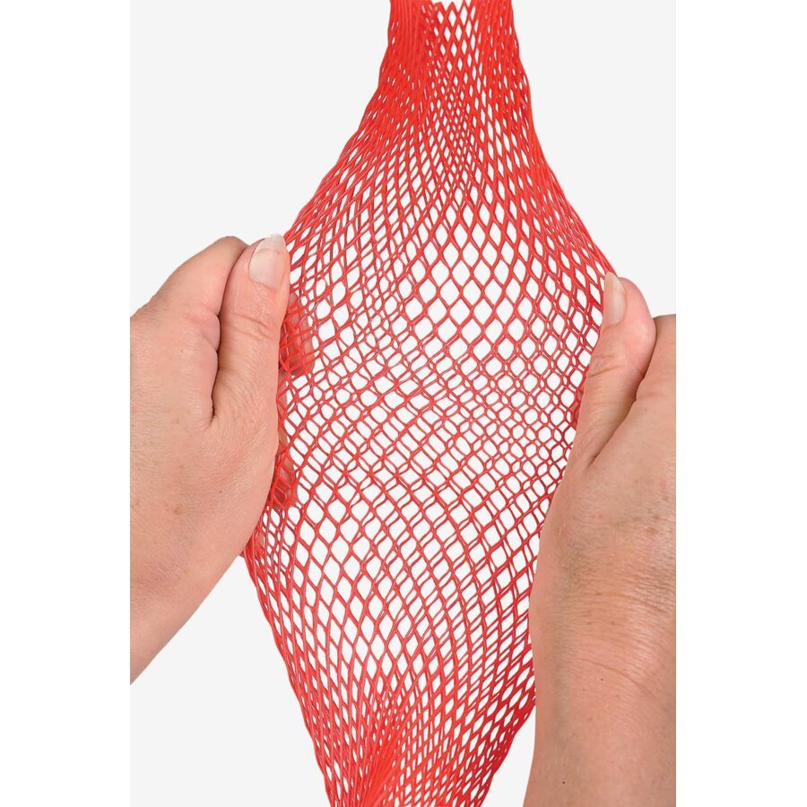 Kunststoff-Netzschlauch bietet hohe Elastizität und Passform duch Rautenstruktur Kunststoff-Netzschlauch bietet hohe Elastizität und Passform duch Rautenstruktur