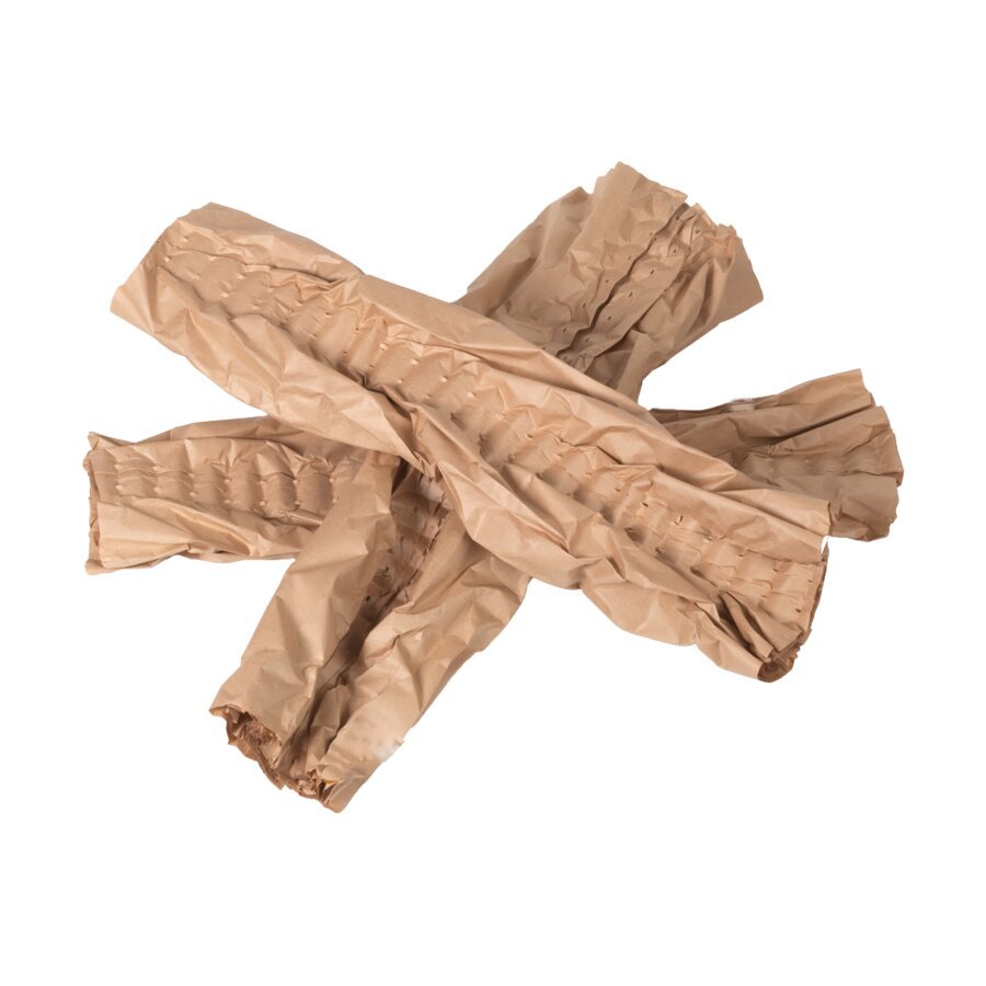 Papierpolster aus 2-lagigem voluminösem Papier Papierpolster aus 2-lagigem voluminösem Papier