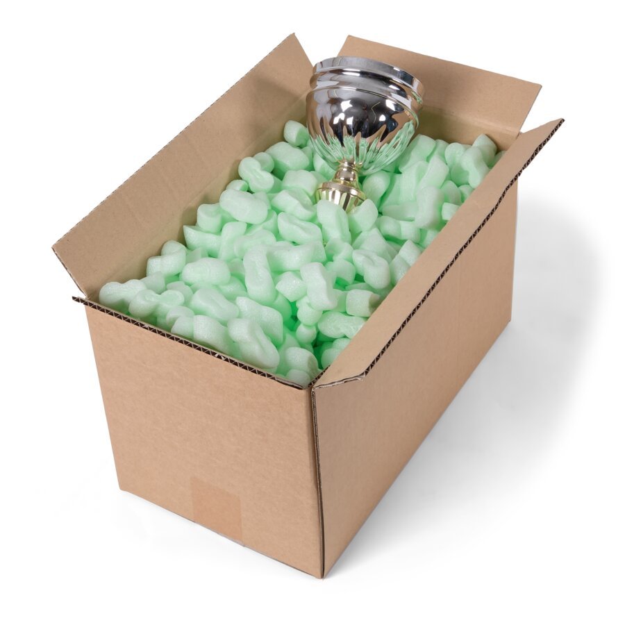 Die grünen Chips sind unter industriellen Bedingungen biologisch abbaubar und komplett recyclingfähig Die grünen Chips sind unter industriellen Bedingungen biologisch abbaubar und komplett recyclingfähig