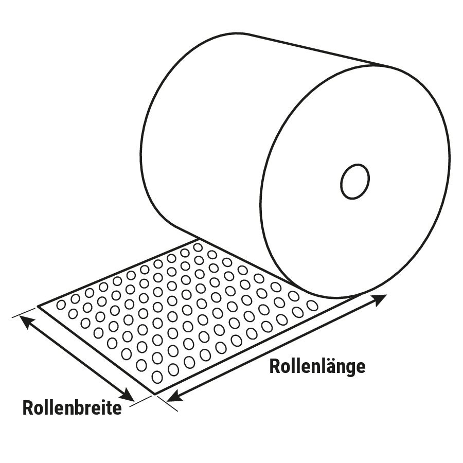 Luftpolsterfolie, schaumkaschiert Luftpolsterfolie, schaumkaschiert