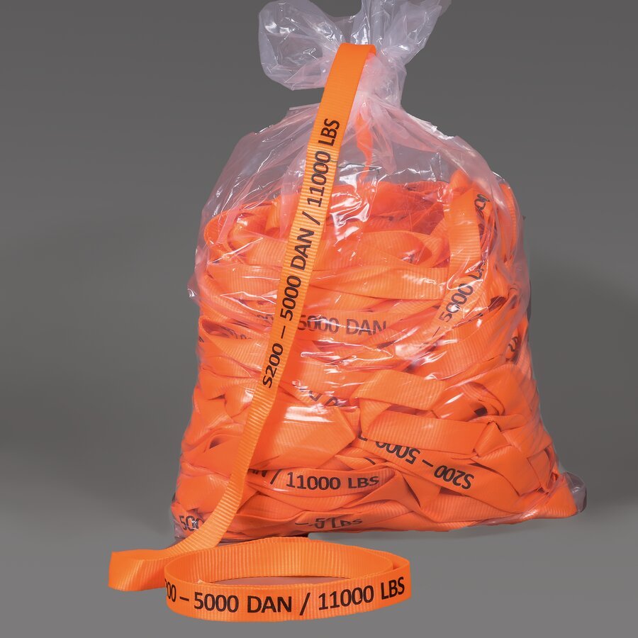 Hochwertiges Lashing Gurtband aus Polyester als Sackware Hochwertiges Lashing Gurtband aus Polyester als Sackware