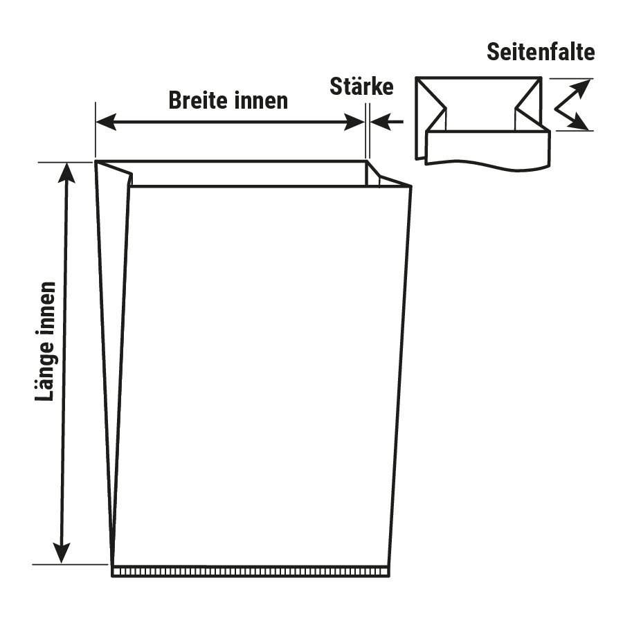 Seitenfaltensack für KLT-Behälter Seitenfaltensack für KLT-Behälter