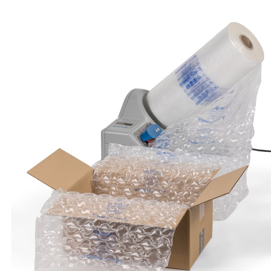 Füllmaterial entsteht dort, wo verpackt wird - direkt von der Maschine in den Karton Füllmaterial entsteht dort, wo verpackt wird - direkt von der Maschine in den Karton