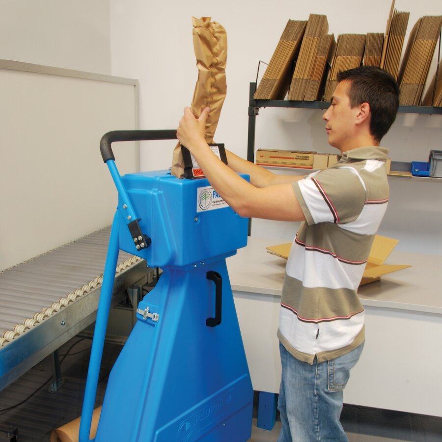 Sie können immer dort produzieren, wo die Papierpads gerade benötigt werden Sie können immer dort produzieren, wo die Papierpads gerade benötigt werden