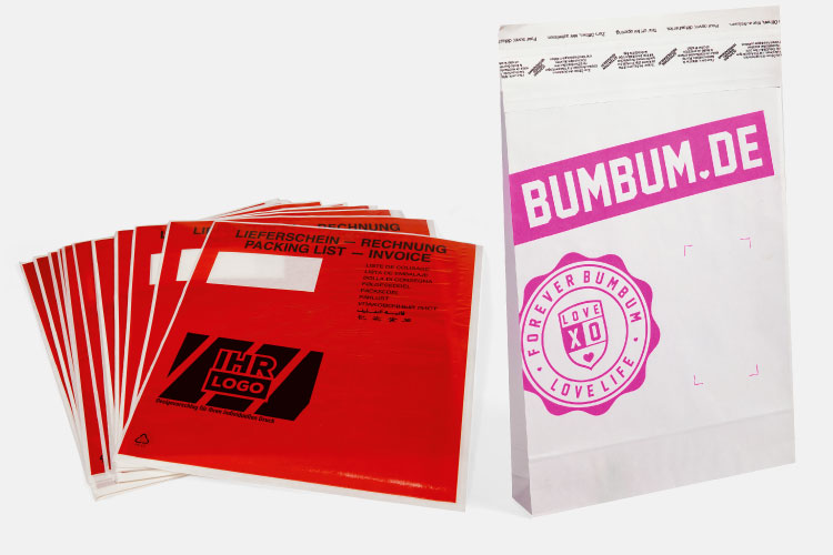 Bedruckte Versandtaschen geht einfach