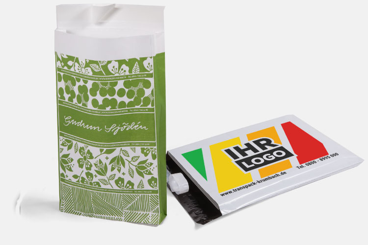Bedruckte Versandtaschen mit Logo
