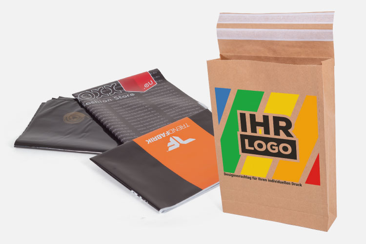 Bedruckte Versandtaschen für den Versand